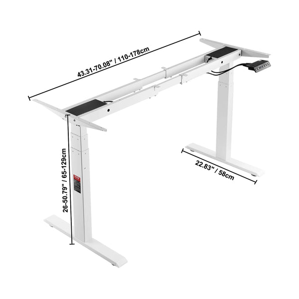 VEVOR Electric Desk Frame – Adjustable Ergonomic DIY Workstation Base