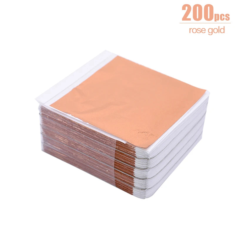 Imitation Gold & Silver Foil Paper - 100/200 Sheets