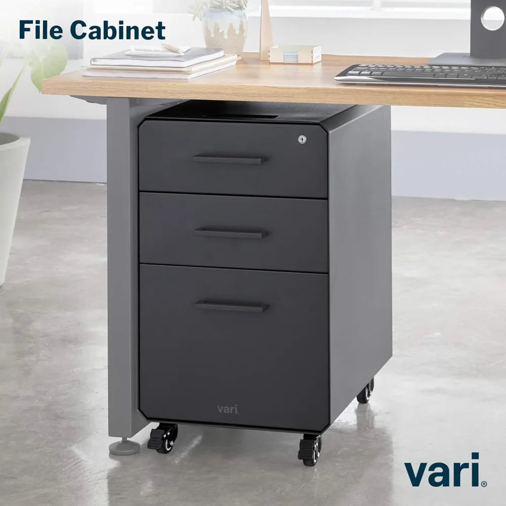 Three Drawer Mobile File Cabinet