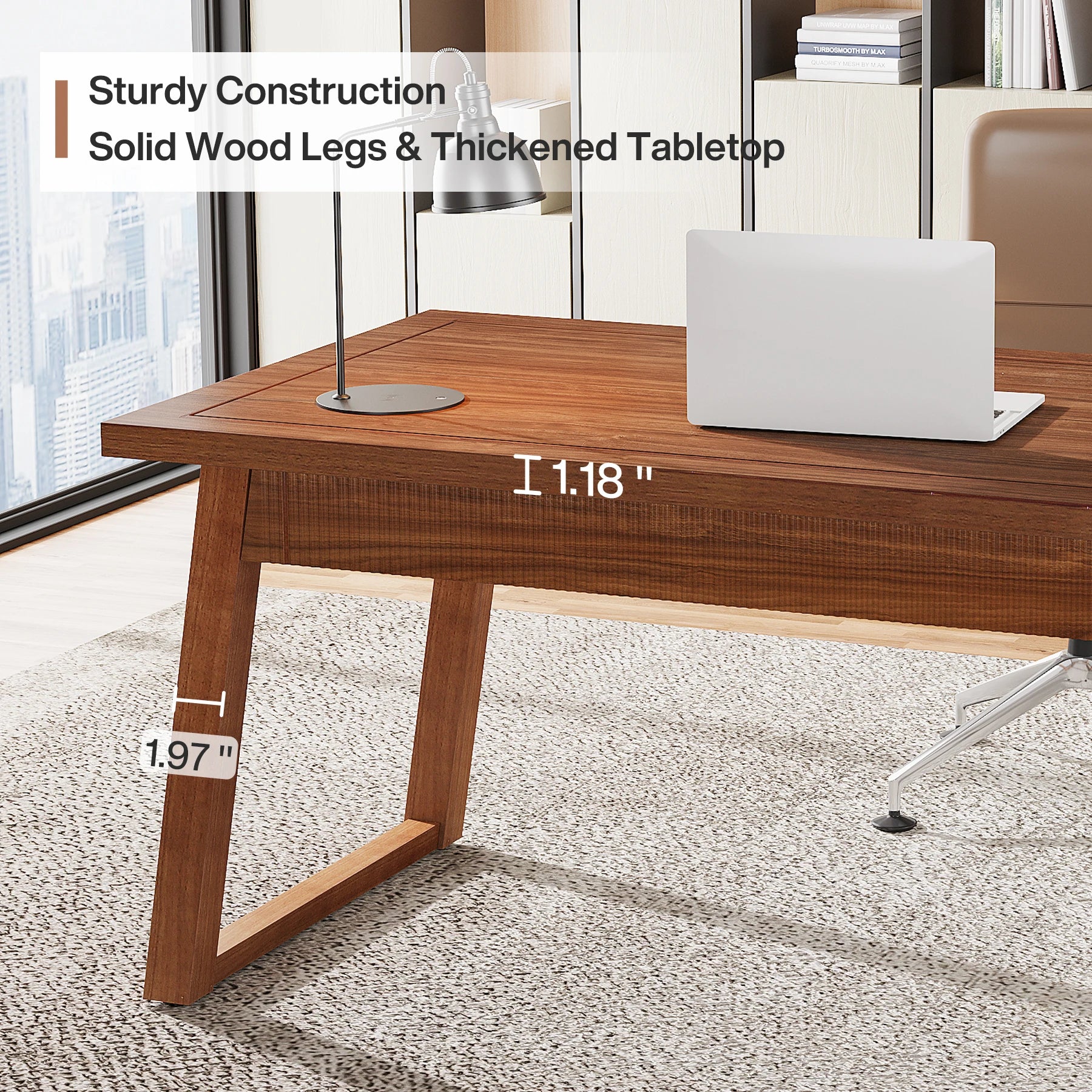 Tribesigns 55” Home Office Desk