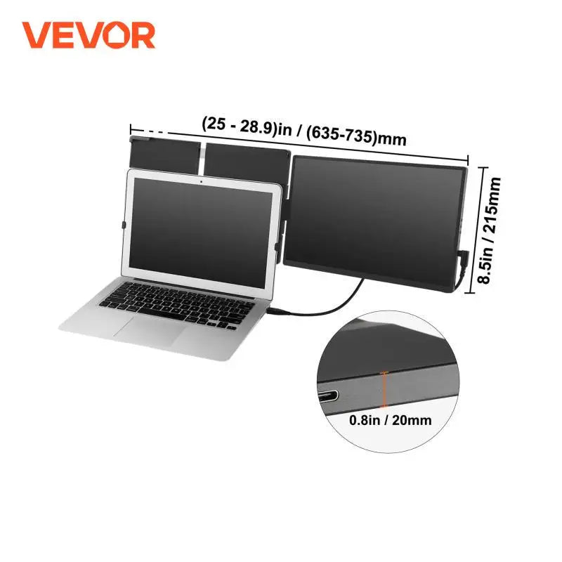 VEVOR Dual Extended Portable Monitor