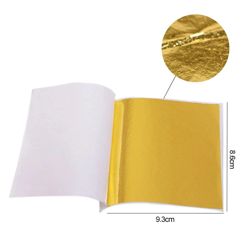 Imitation Gold & Silver Foil Paper - 100/200 Sheets