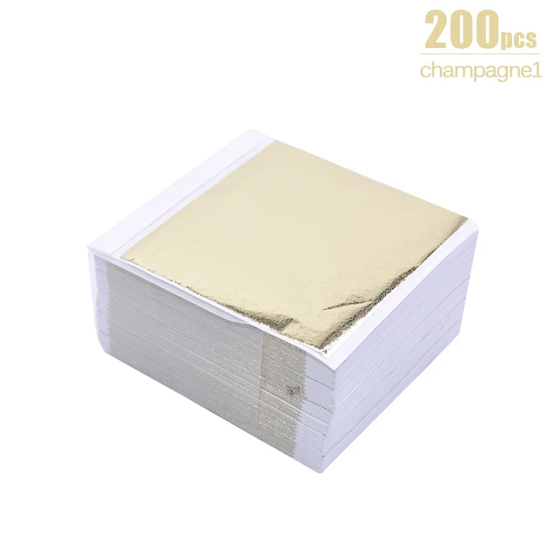 Imitation Gold & Silver Foil Paper - 100/200 Sheets