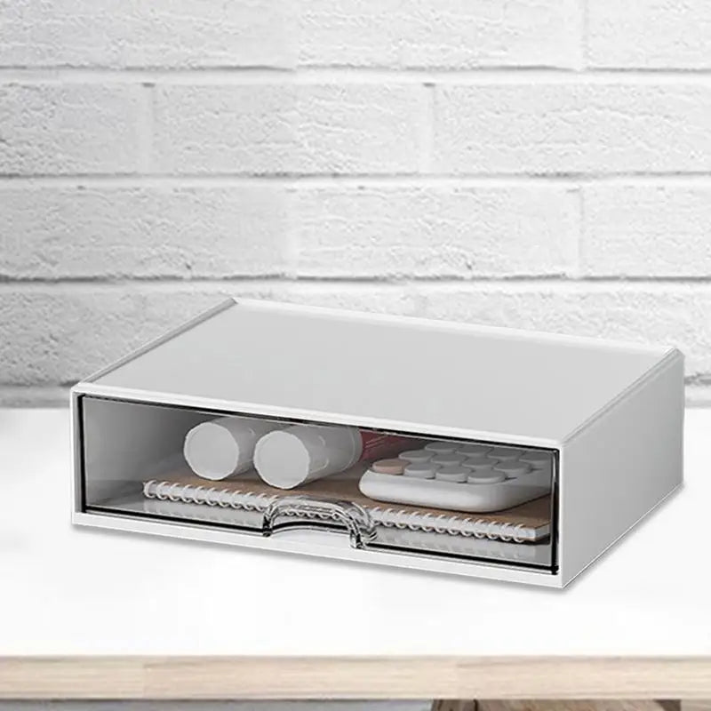 Desk Organizer with Large Capacity Storage Box