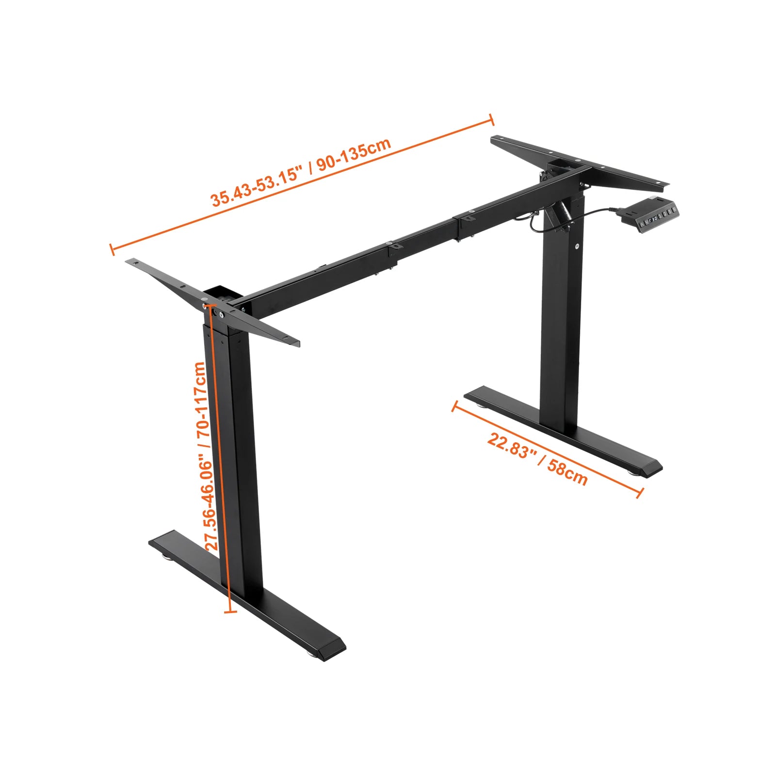 VEVOR Electric Desk Frame – Adjustable Ergonomic DIY Workstation Base