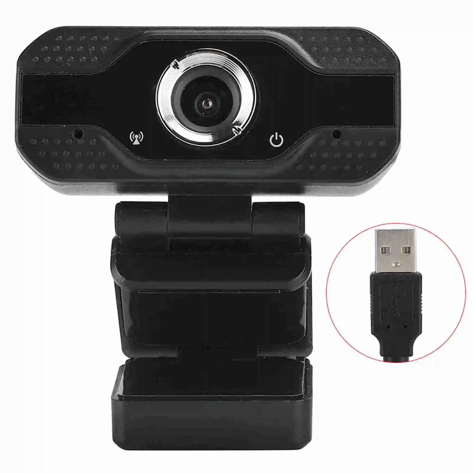 Full HD 1080P Desktop Computer Webcam with Built-in Microphone