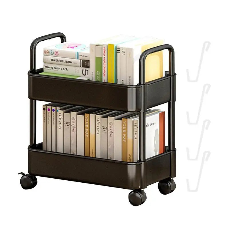 2-Tier Movable Desk Bookshelf