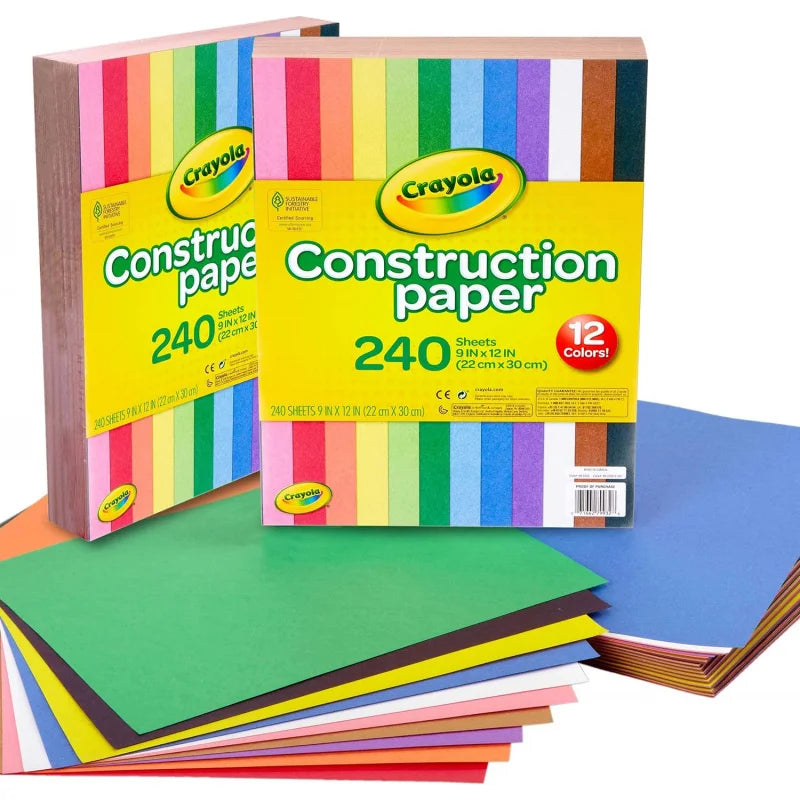 Value Poster Board & Construction Paper Bundle, 50 Sheets + 480ct