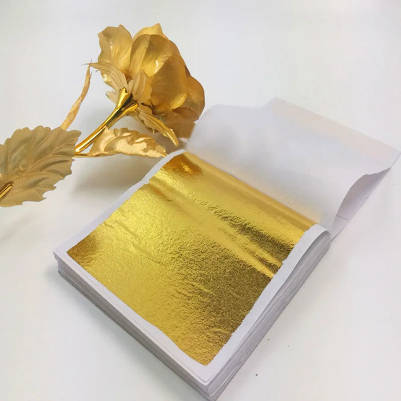 Imitation Gold & Silver Foil Paper - 100/200 Sheets