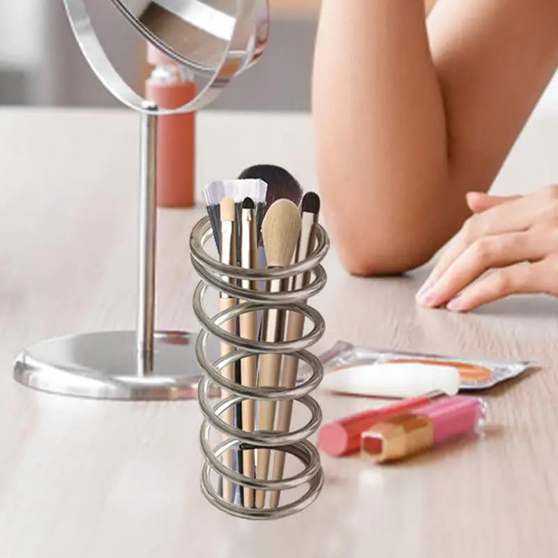 Desk Pencil Holder Organizer - Stainless Steel