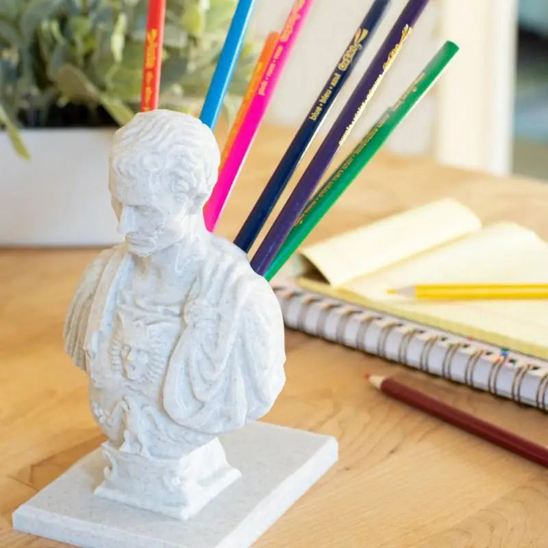 Julius Caesar Bust Pencil Holder