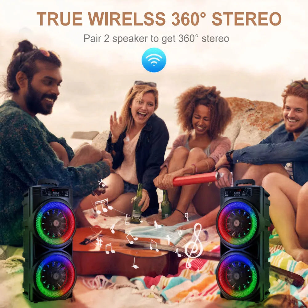 Bluetooth Wireless Speaker with Subwoofer